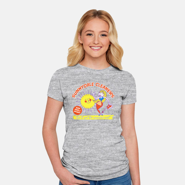 Sunnydale Cleaners-womens fitted tee-tomkurzanski