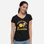Sunnydale Cleaners-womens v-neck tee-tomkurzanski