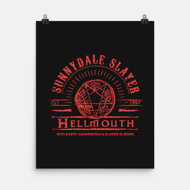 Sunnydale Slayer-none matte poster-fanfreak1