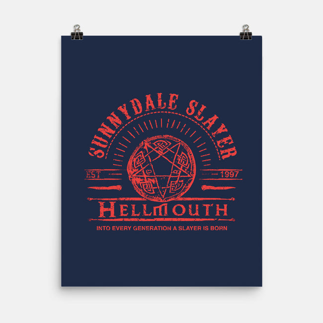 Sunnydale Slayer-none matte poster-fanfreak1