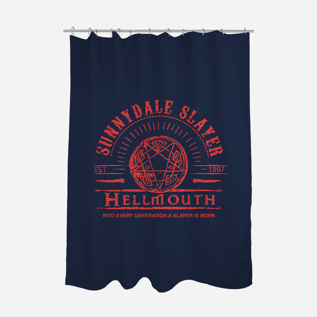 Sunnydale Slayer-none polyester shower curtain-fanfreak1