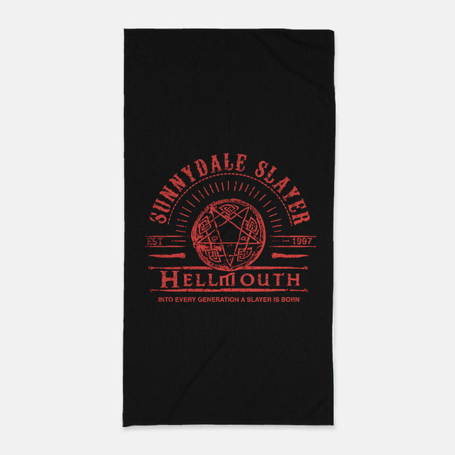 Sunnydale Slayer-none beach towel-fanfreak1