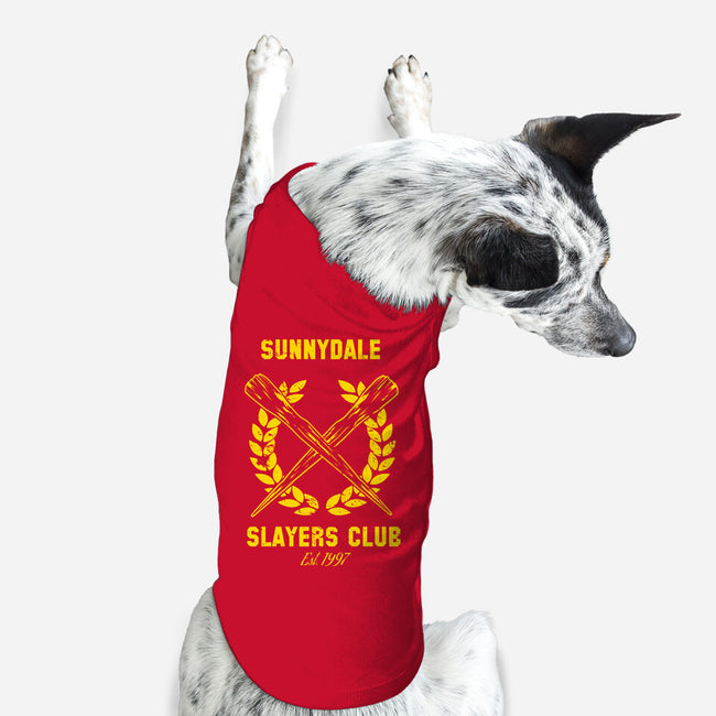 Sunnydale Slayers Club-dog basic pet tank-stuffofkings