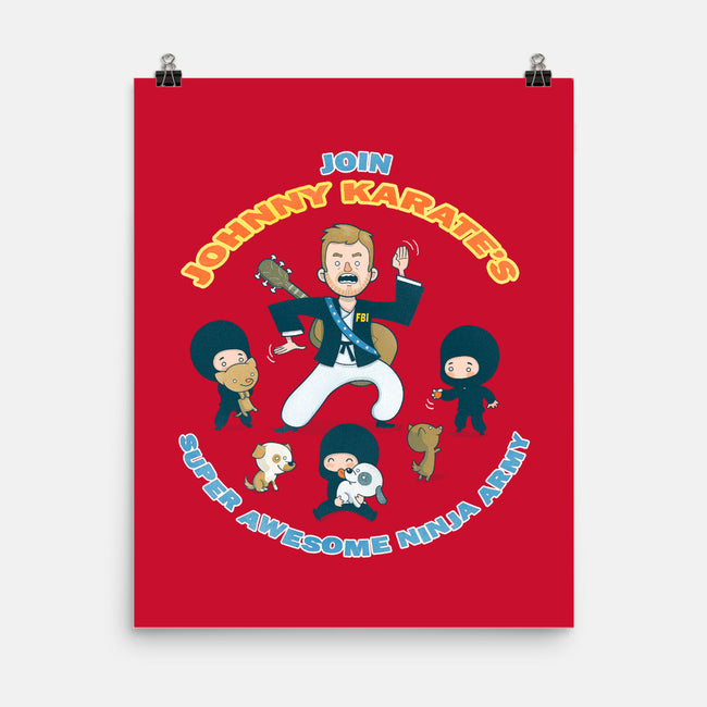 Super Awesome Ninja Army-none matte poster-queenmob