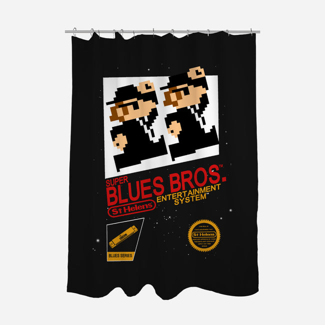 Super Blues Bros-none polyester shower curtain-jango39