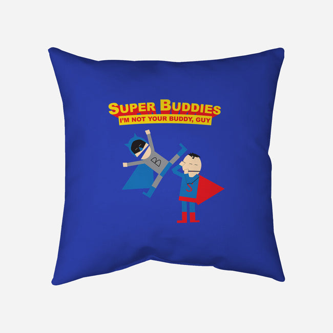 Super Buddies-none removable cover w insert throw pillow-zombiemedia