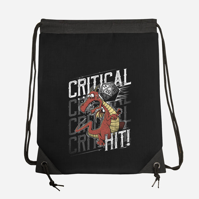 Super Critical Hit!-none drawstring bag-StudioM6