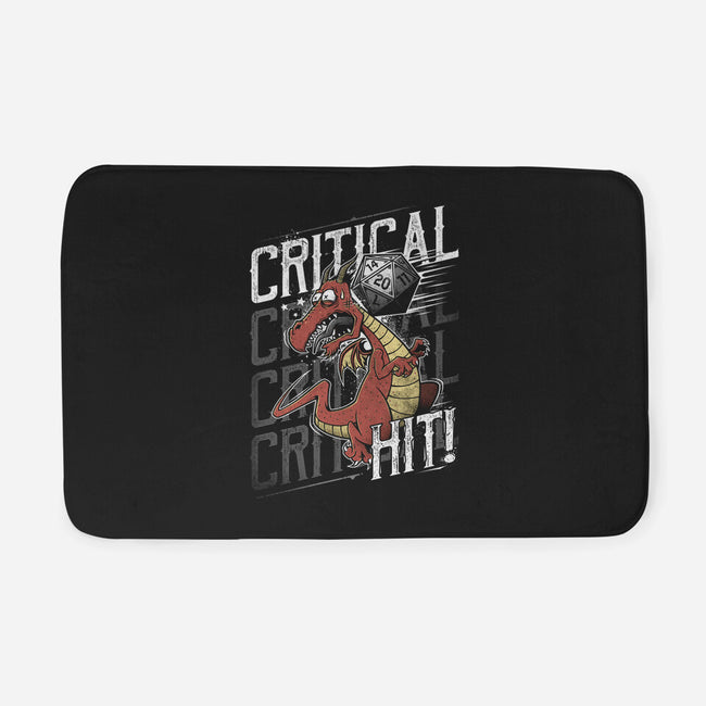 Super Critical Hit!-none memory foam bath mat-StudioM6