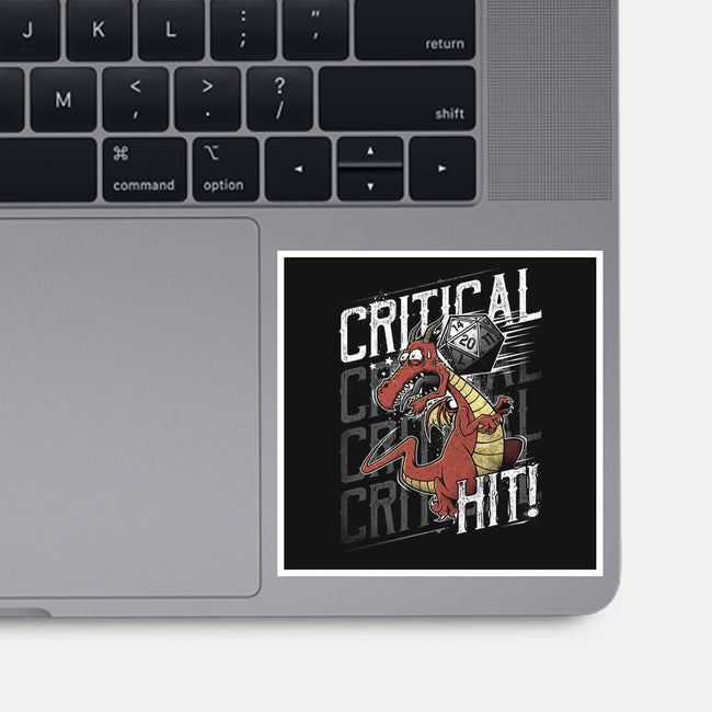 Super Critical Hit!-none glossy sticker-StudioM6