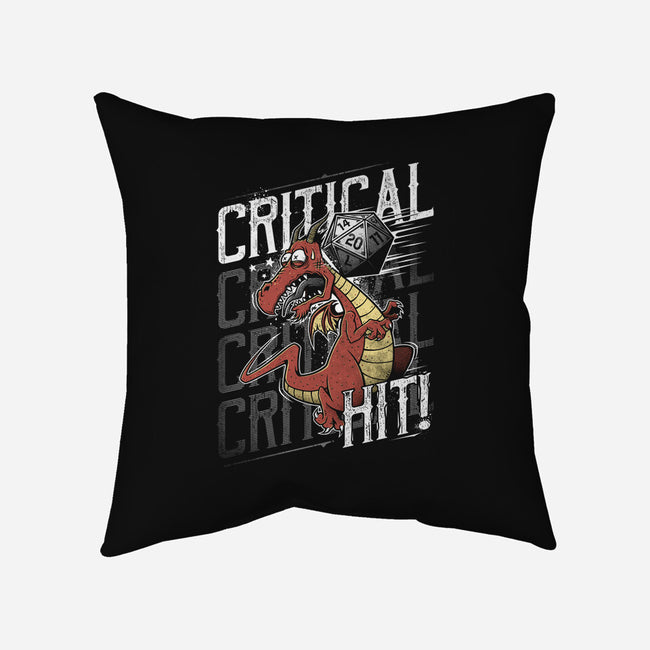 Super Critical Hit!-none removable cover w insert throw pillow-StudioM6