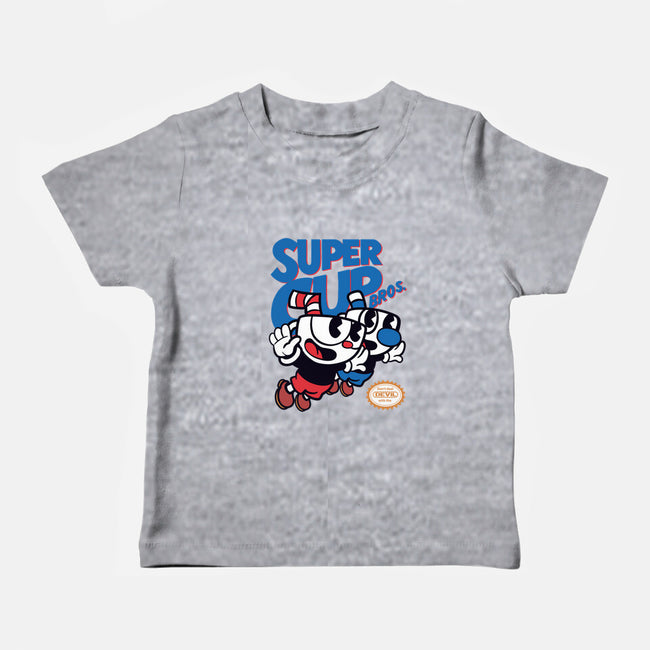 Super Cup Bros.-baby basic tee-IntergalacticSheep