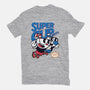 Super Cup Bros.-womens basic tee-IntergalacticSheep