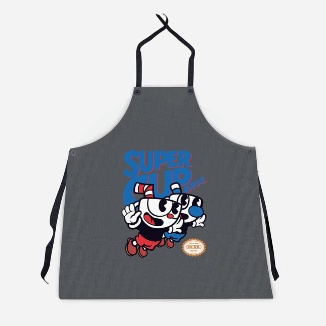 Super Cup Bros.-unisex kitchen apron-IntergalacticSheep