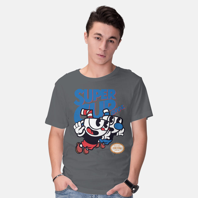 Super Cup Bros.-mens basic tee-IntergalacticSheep