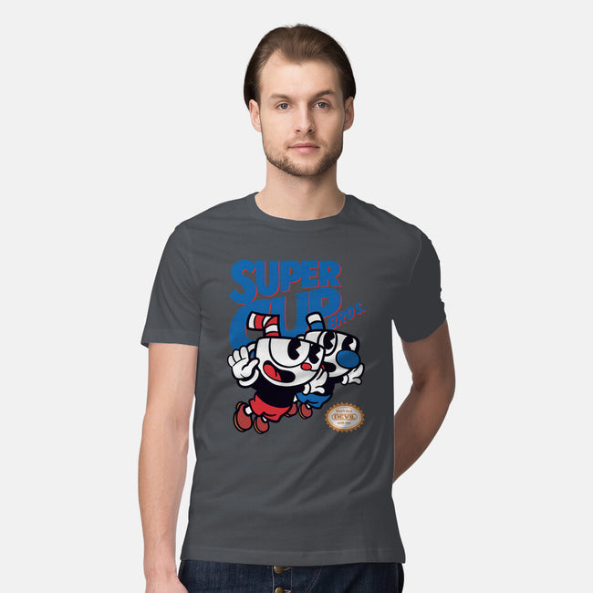 Super Cup Bros.-mens premium tee-IntergalacticSheep