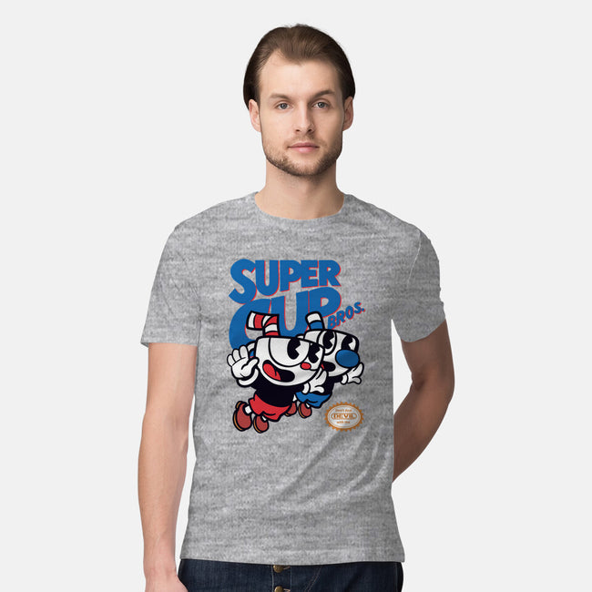 Super Cup Bros.-mens premium tee-IntergalacticSheep