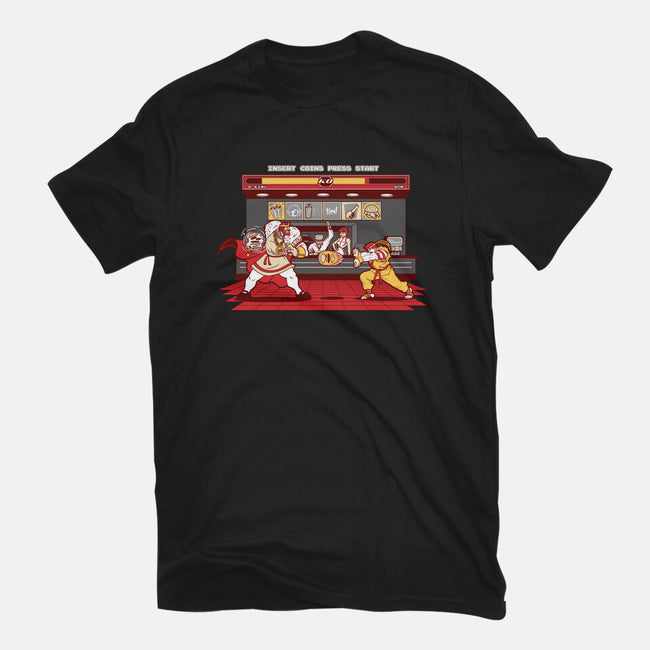 Super Meat Fighter-mens basic tee-Bamboota