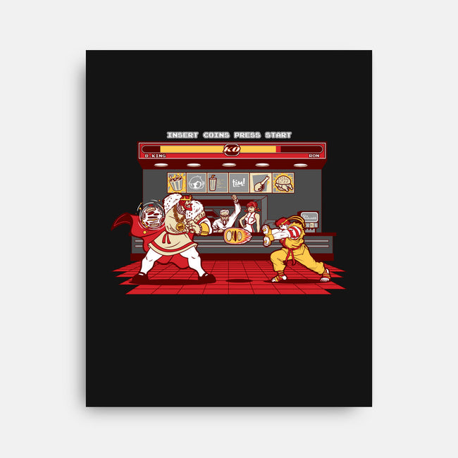 Super Meat Fighter-none stretched canvas-Bamboota