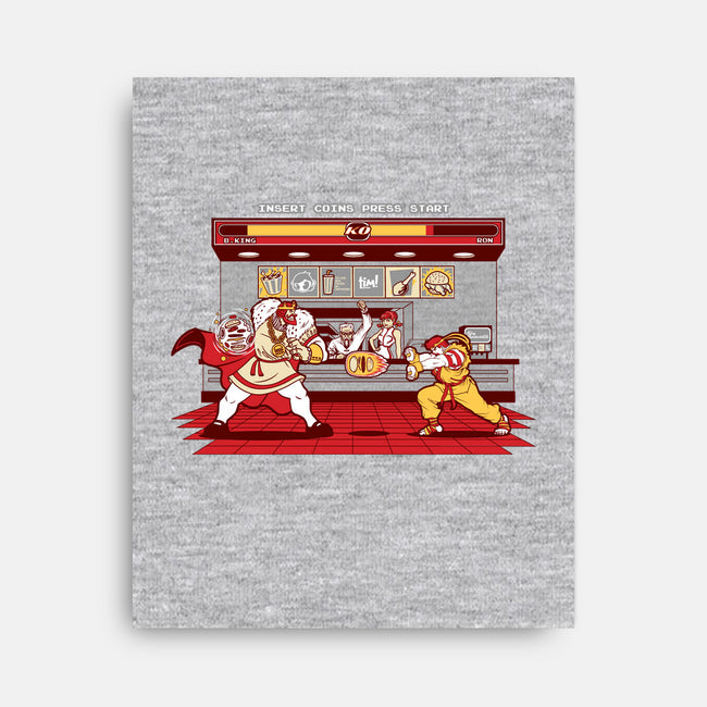 Super Meat Fighter-none stretched canvas-Bamboota