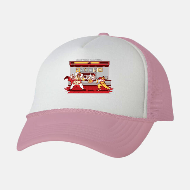 Super Meat Fighter-unisex trucker hat-Bamboota