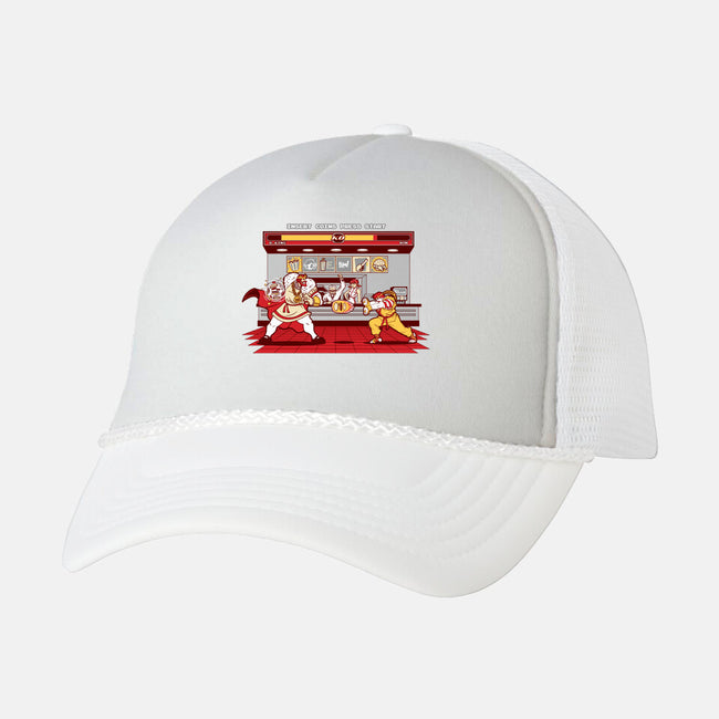 Super Meat Fighter-unisex trucker hat-Bamboota