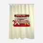 Super Meat Fighter-none polyester shower curtain-Bamboota