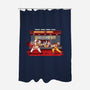 Super Meat Fighter-none polyester shower curtain-Bamboota