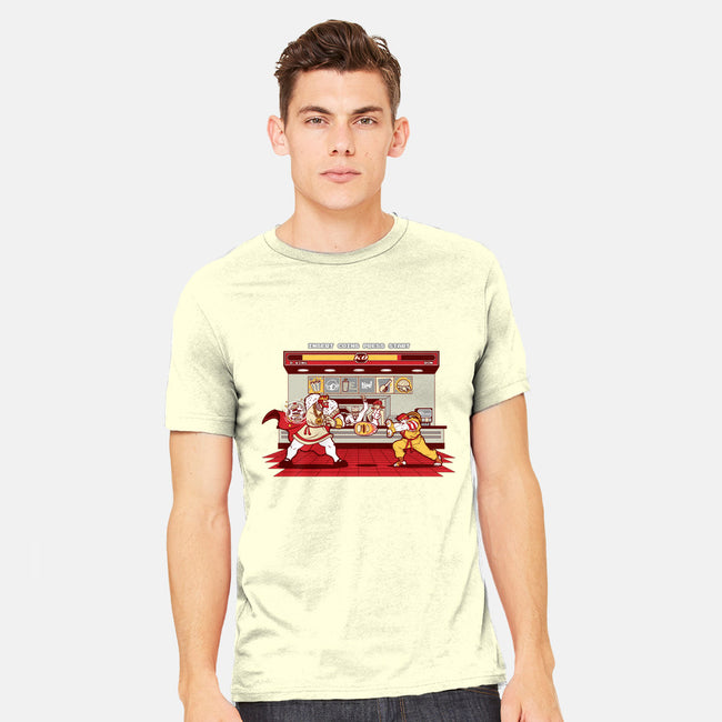 Super Meat Fighter-mens heavyweight tee-Bamboota