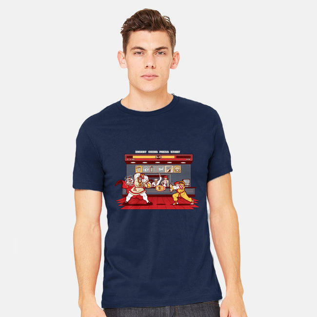 Super Meat Fighter-mens heavyweight tee-Bamboota