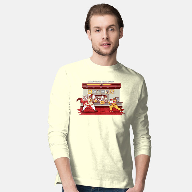 Super Meat Fighter-mens long sleeved tee-Bamboota