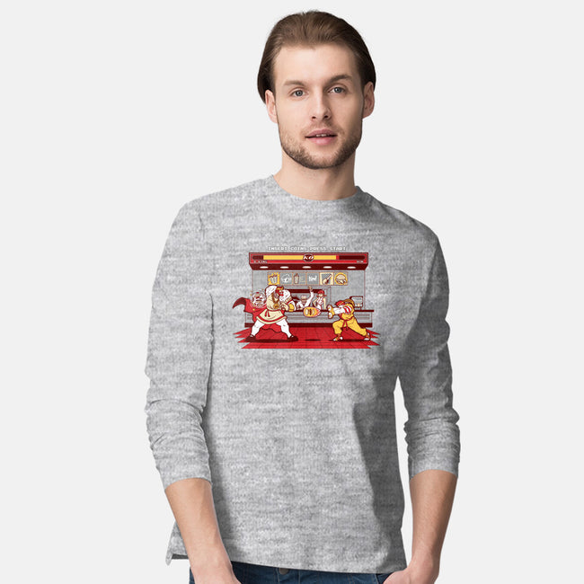 Super Meat Fighter-mens long sleeved tee-Bamboota