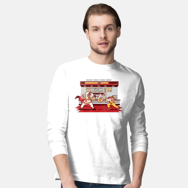 Super Meat Fighter-mens long sleeved tee-Bamboota