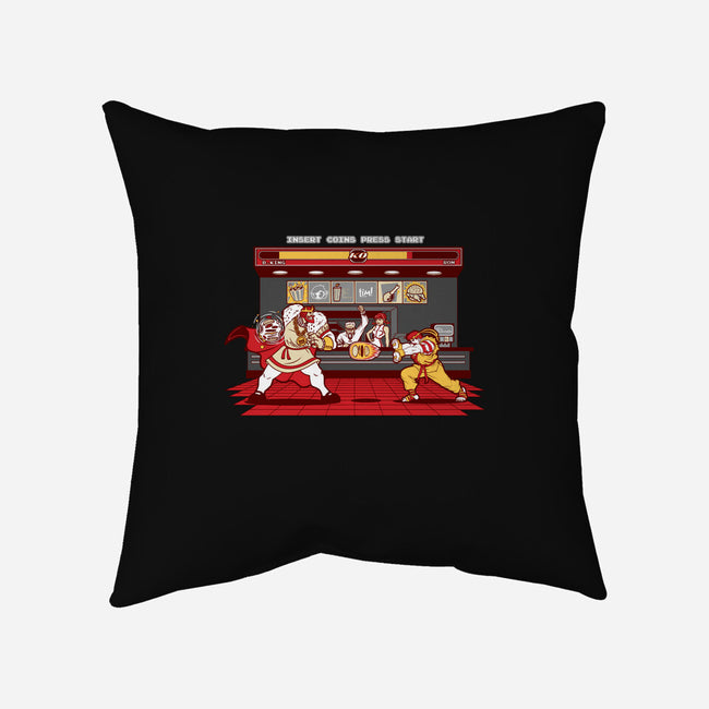 Super Meat Fighter-none removable cover throw pillow-Bamboota