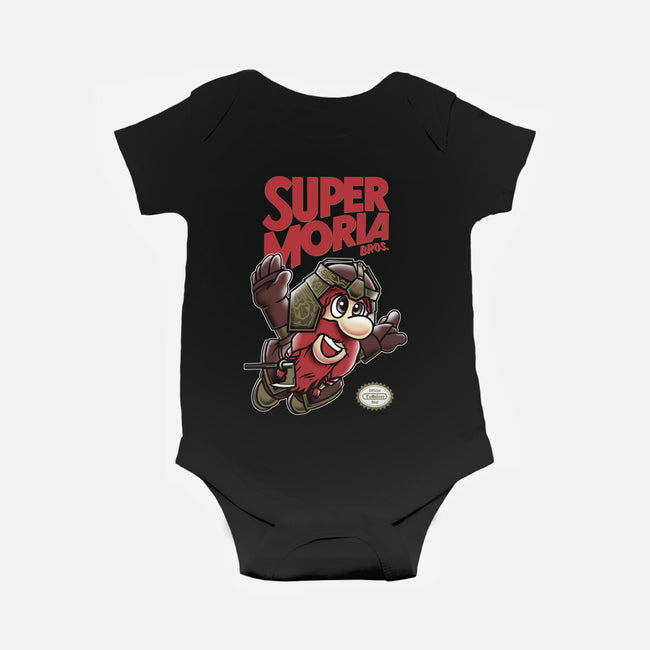 Super Moria Bros-baby basic onesie-ddjvigo