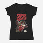 Super Moria Bros-womens v-neck tee-ddjvigo