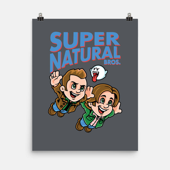 Super Natural Bros-none matte poster-harebrained