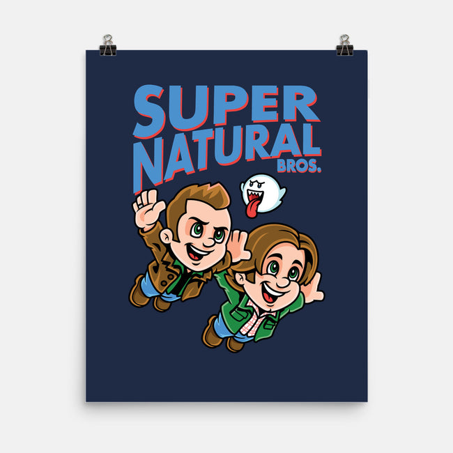 Super Natural Bros-none matte poster-harebrained