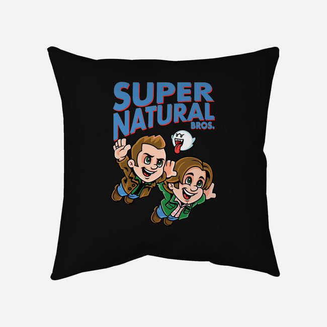 Super Natural Bros-none non-removable cover w insert throw pillow-harebrained