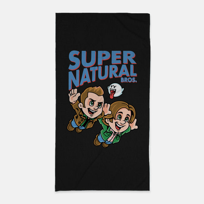 Super Natural Bros-none beach towel-harebrained