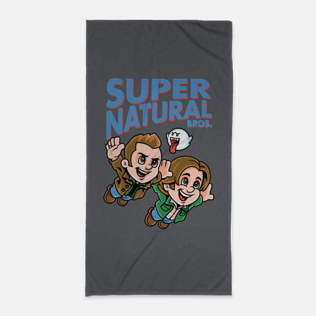 Super Natural Bros-none beach towel-harebrained