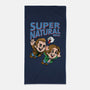 Super Natural Bros-none beach towel-harebrained