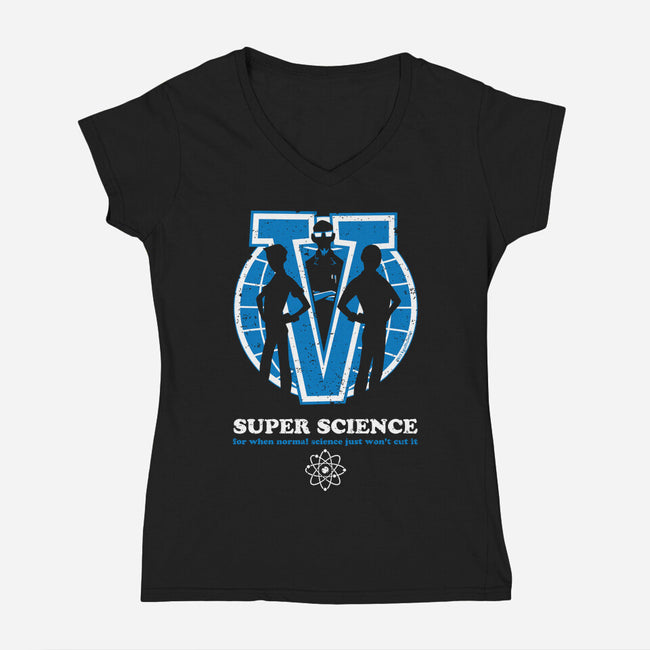 Super Science-womens v-neck tee-kgullholmen