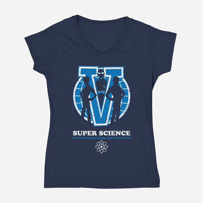Super Science-womens v-neck tee-kgullholmen