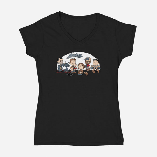 SuperNutural-womens v-neck tee-Matt Parsons