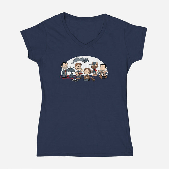 SuperNutural-womens v-neck tee-Matt Parsons