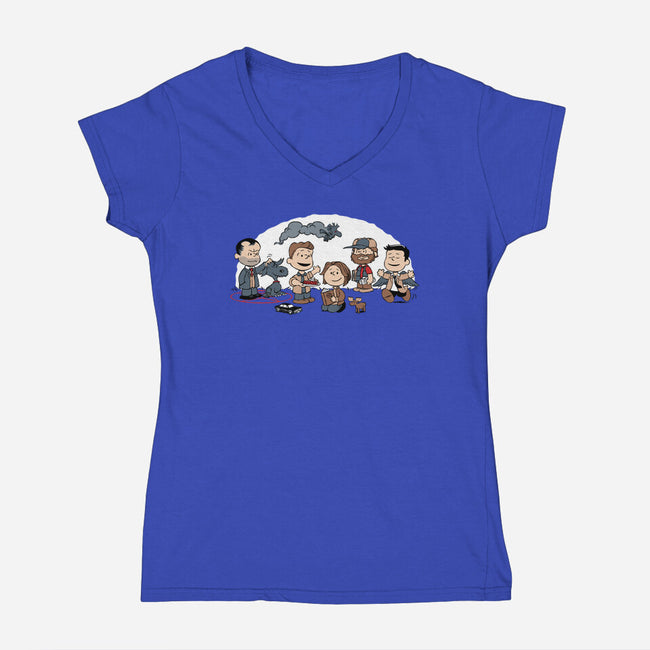 SuperNutural-womens v-neck tee-Matt Parsons