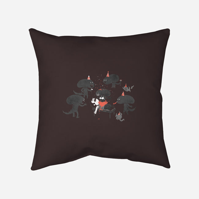 Surprise!-none removable cover w insert throw pillow-queenmob