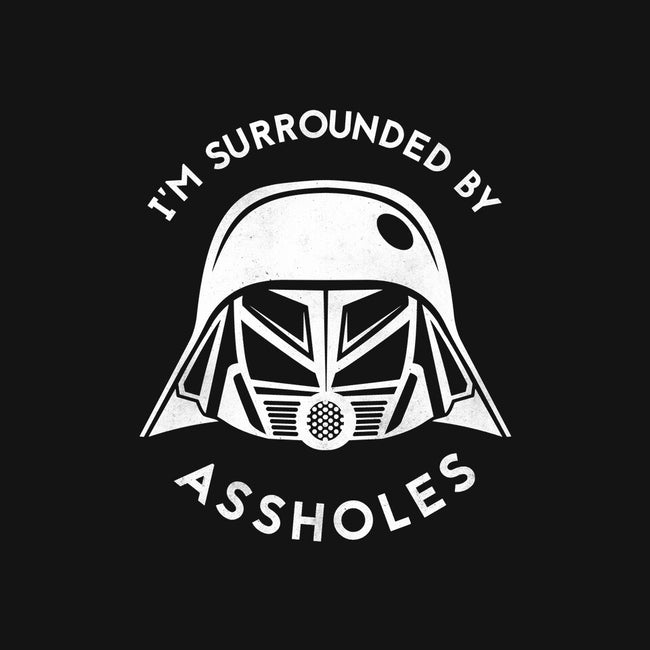 Surrounded By Assholes-none drawstring bag-JimConnolly