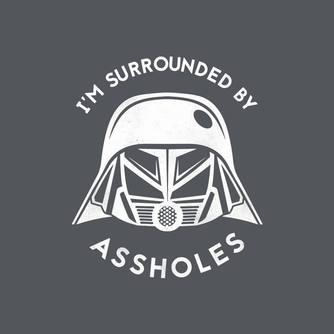 Surrounded By Assholes-none polyester shower curtain-JimConnolly