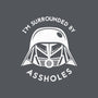 Surrounded By Assholes-mens heavyweight tee-JimConnolly